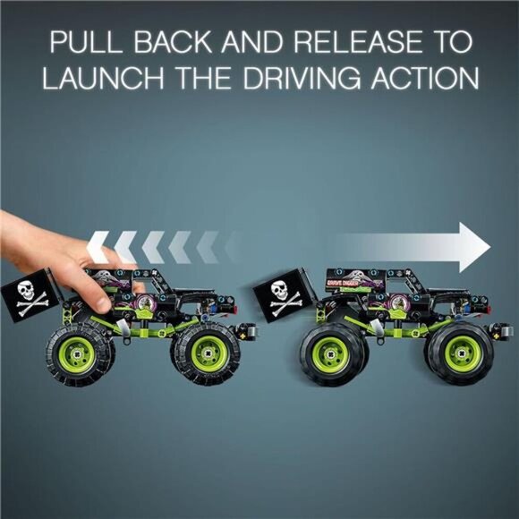 Technic Monster Jam Grave Digger 42118 Set - Truck Toy to Off-Road Buggy - Picture 5 of 7